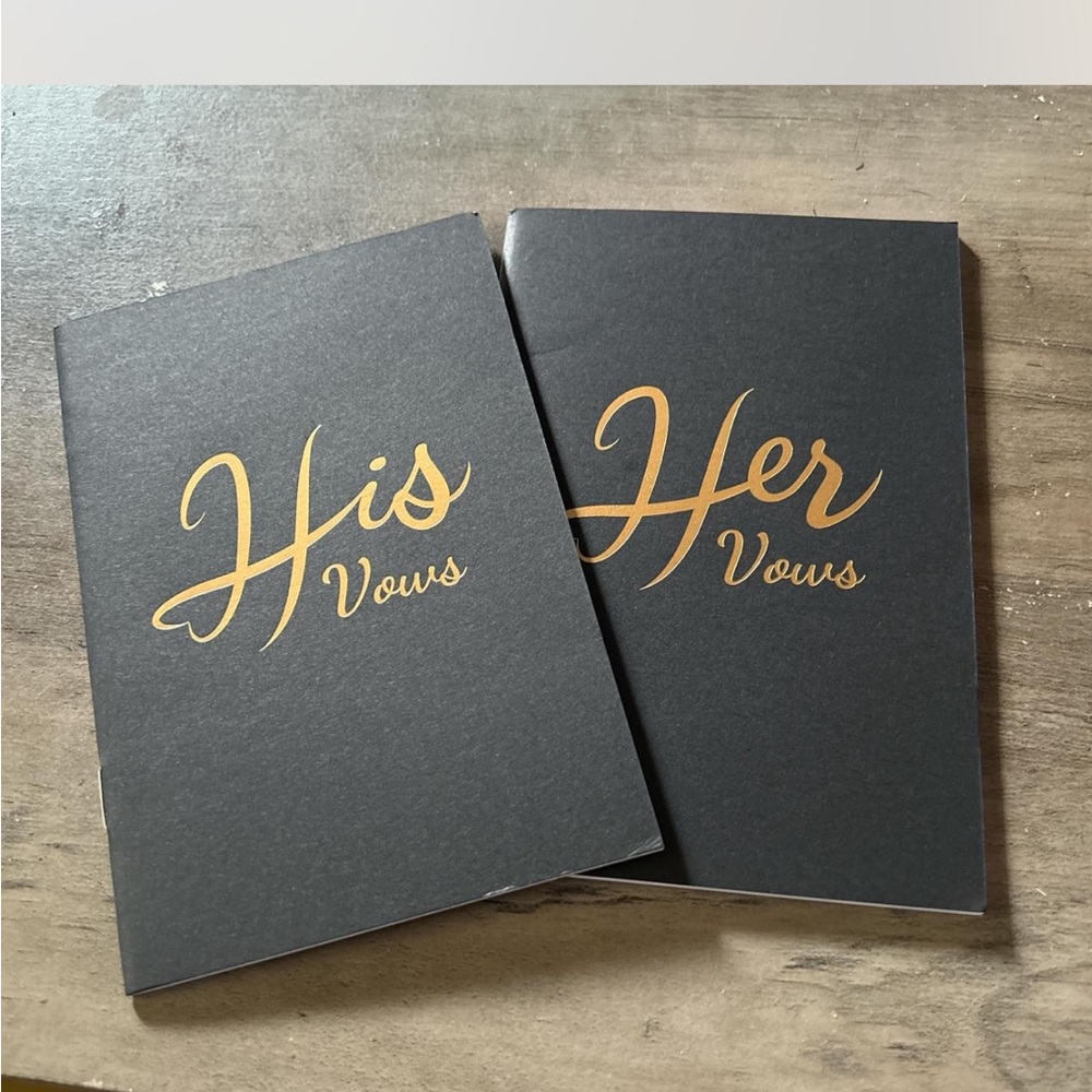 His and Her Vows Notebooks